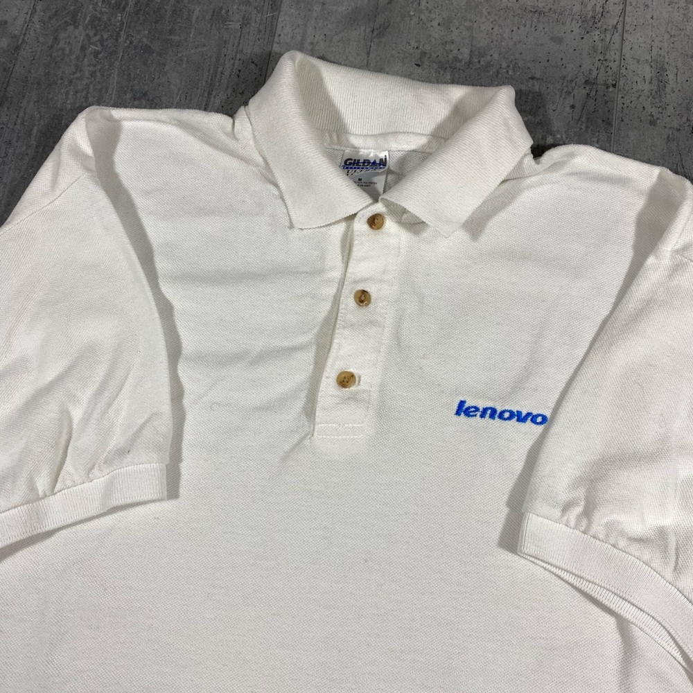 90s Vintage Lenovo Tech Polo Shirt